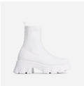 Chunky Knit Sock-Fit Ankle Boots - Gloss & Grit