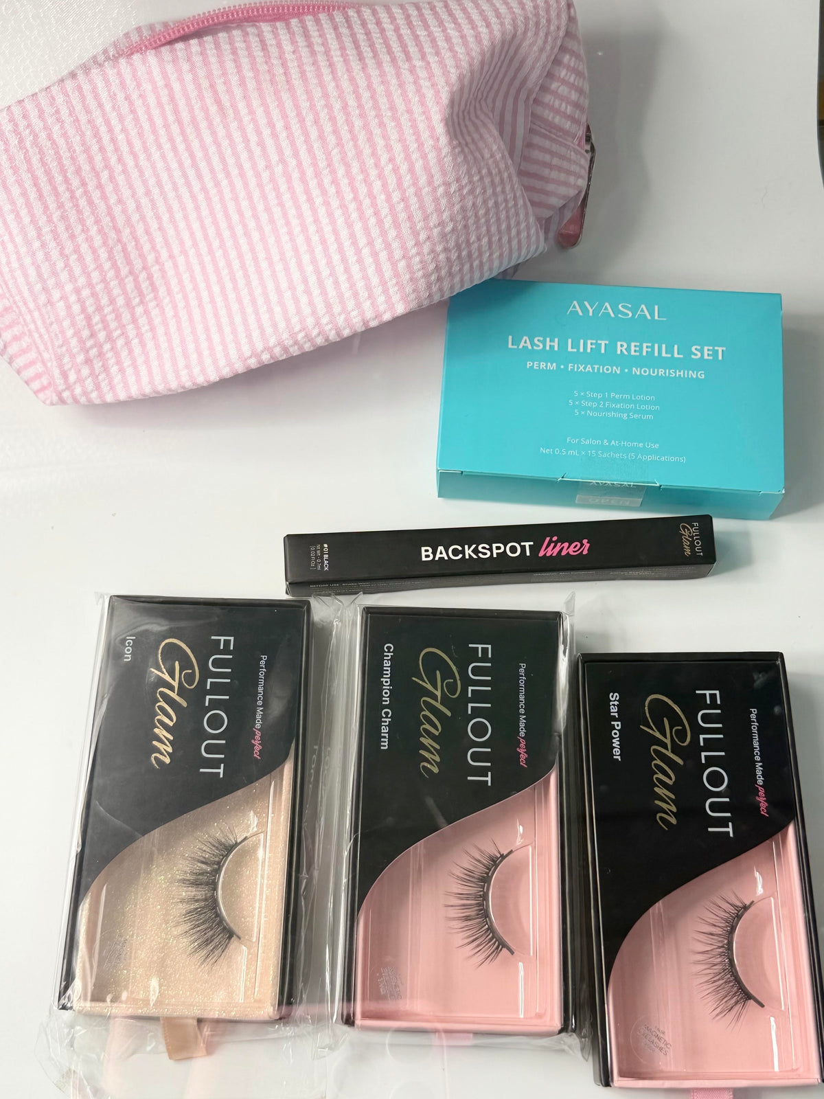 Fullout Glam Lash Strip & Lift Beauty Bundle