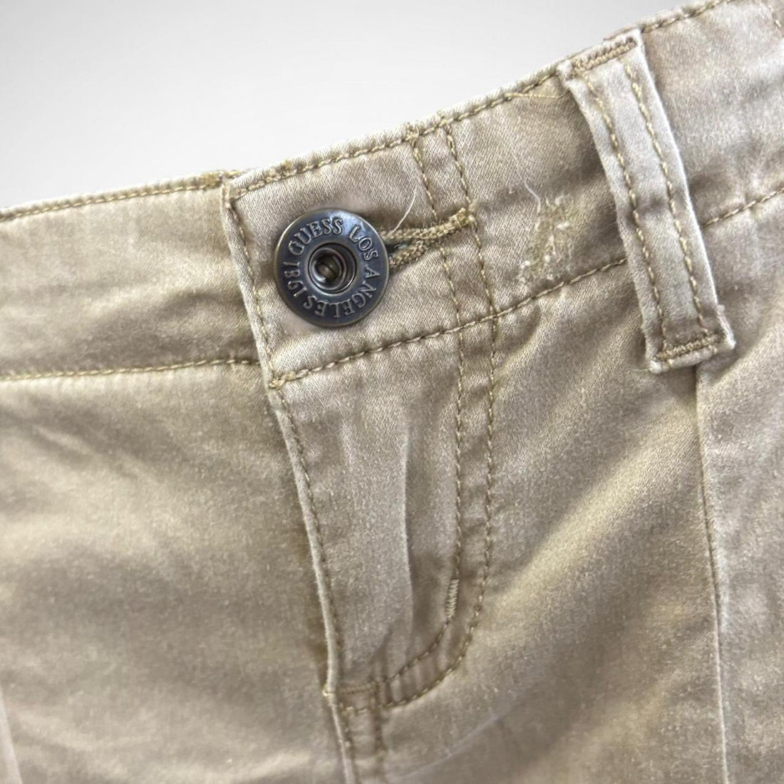 Guess Khaki Cargo Pants with Utility Pockets Size 26