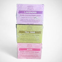 Adams Handmade Castile Soap 4-Pack – Natural Essential Oil Bars, Vegan & Organic