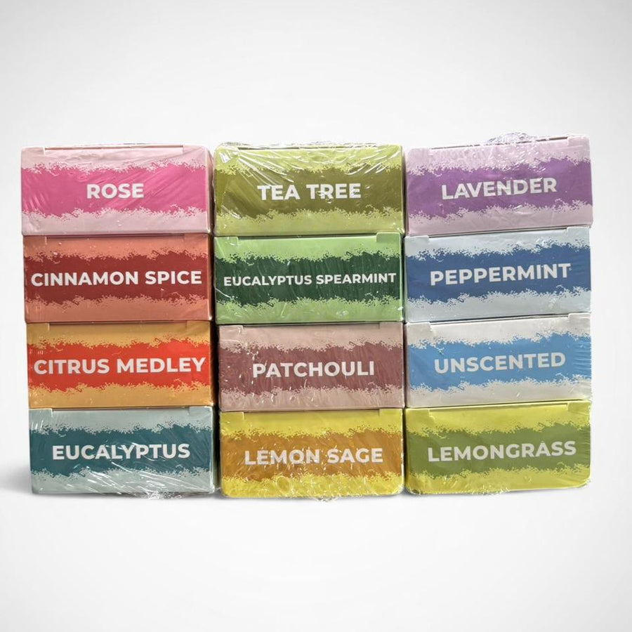 Adams Handmade Castile Soap 4-Pack – Natural Essential Oil Bars, Vegan & Organic