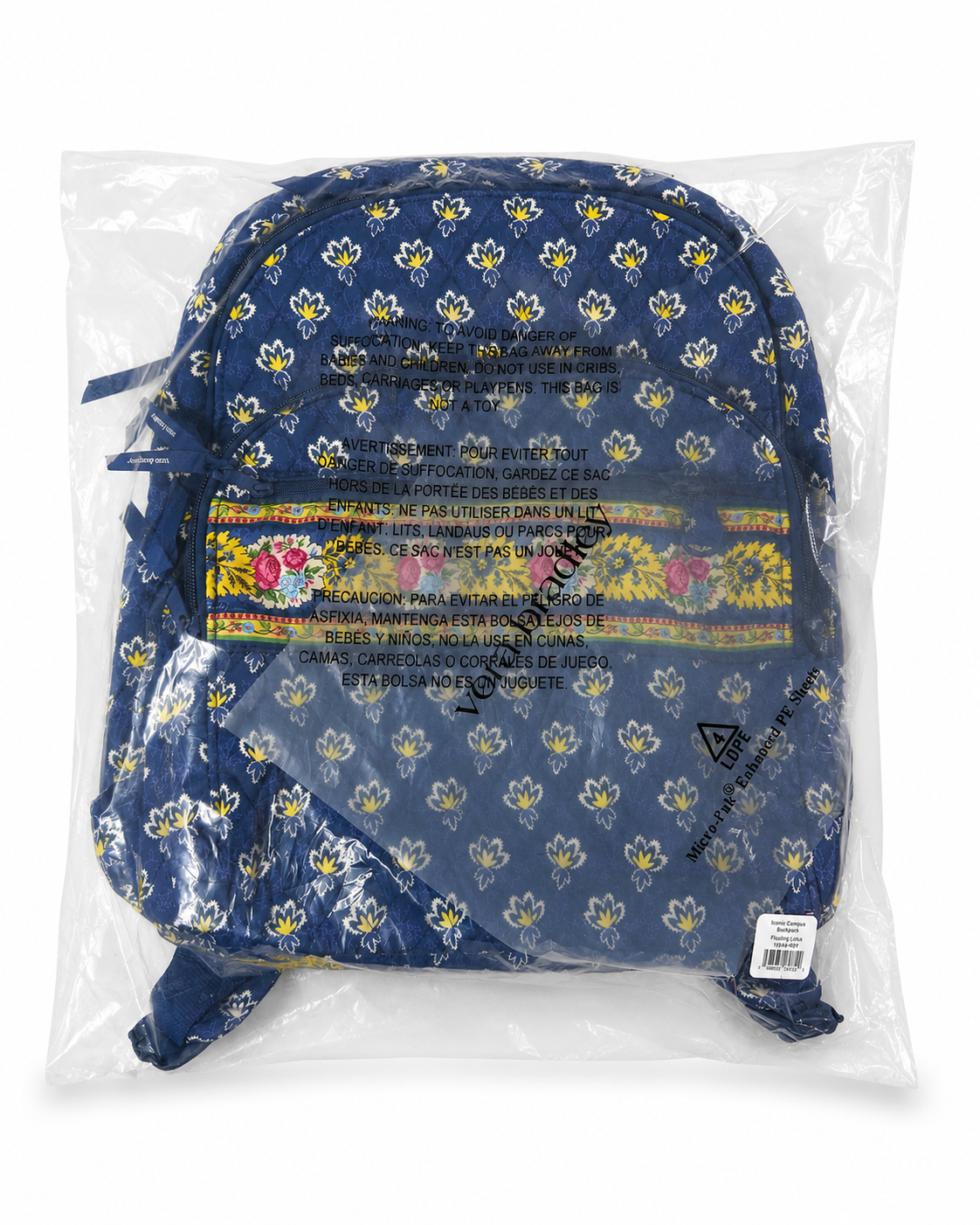 Vera Bradley 24-Liter Bancroft Backpack Maison Blue