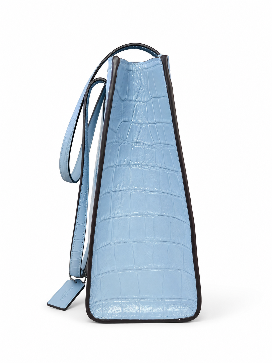 Coach Nina Croc-Embossed Tote & Wallet Set in Cornflower Blue – product image 6