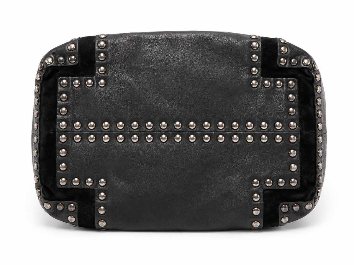 Jimmy Choo Saba Studded Leather Hobo Bag