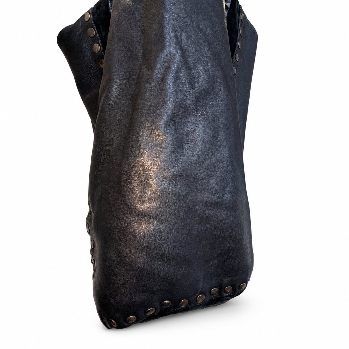 Jimmy Choo Saba Studded Leather Hobo Bag