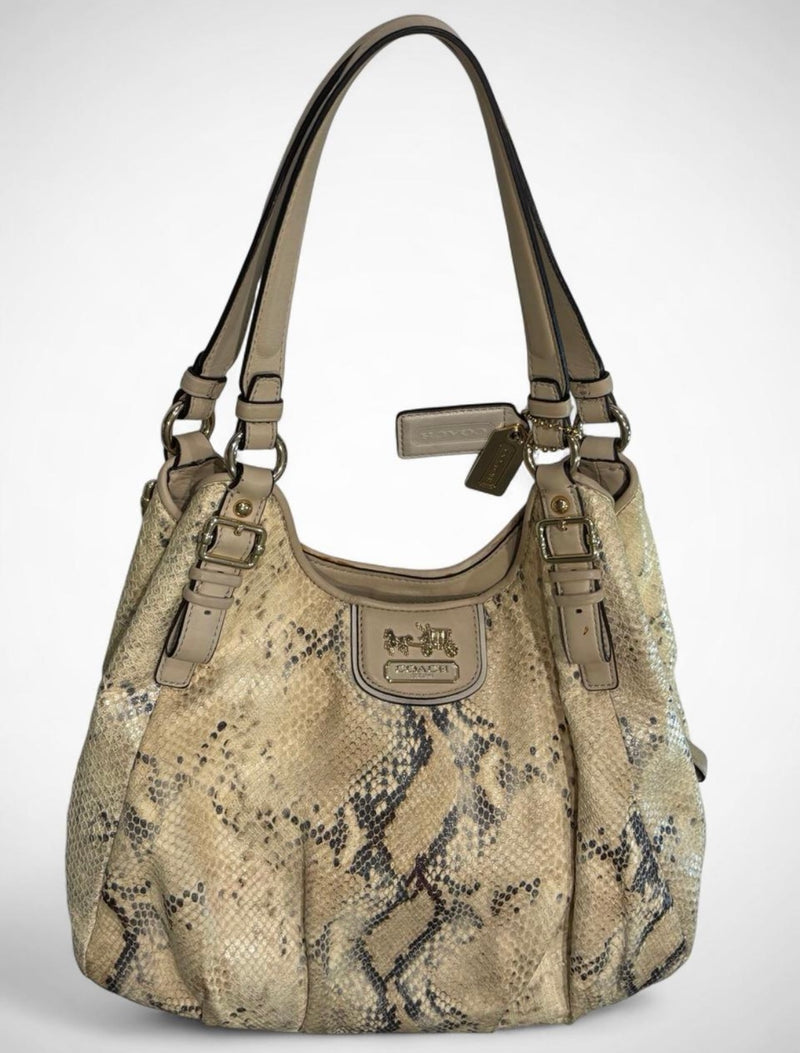 Coach Madison Maggie Python-Embossed Shoulder Bag – Style 18929 (Pre-owned)