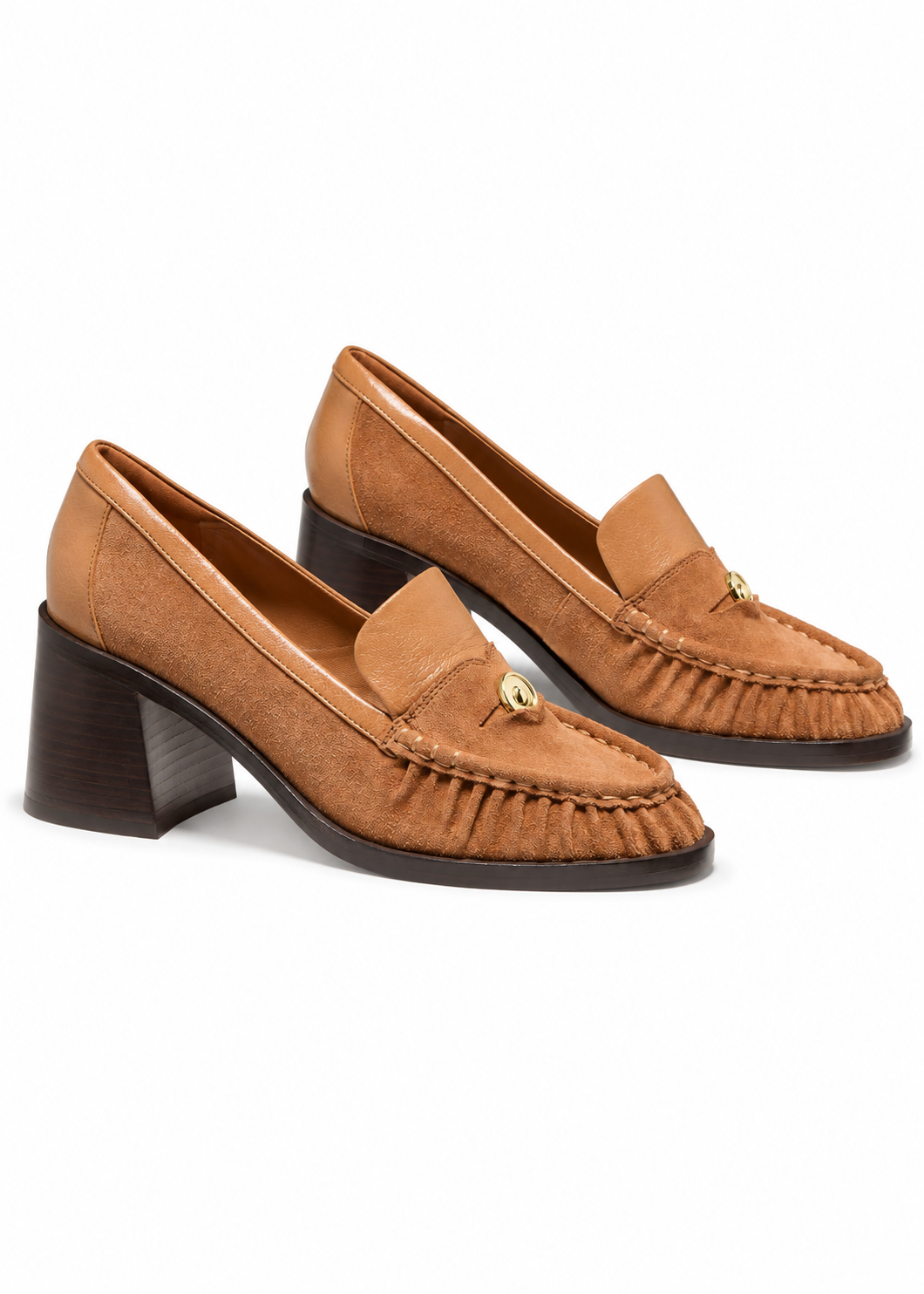 Kate Spade Penni Suede Heeled Loafers