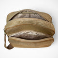 Khaki Woven Crossbody Bag with Adjustable Strap - Gloss & Grit