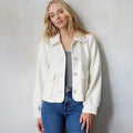 Women’s Ivory Wool-Blend Coat Plus Size 1X – Lauren Conrad - Gloss & Grit