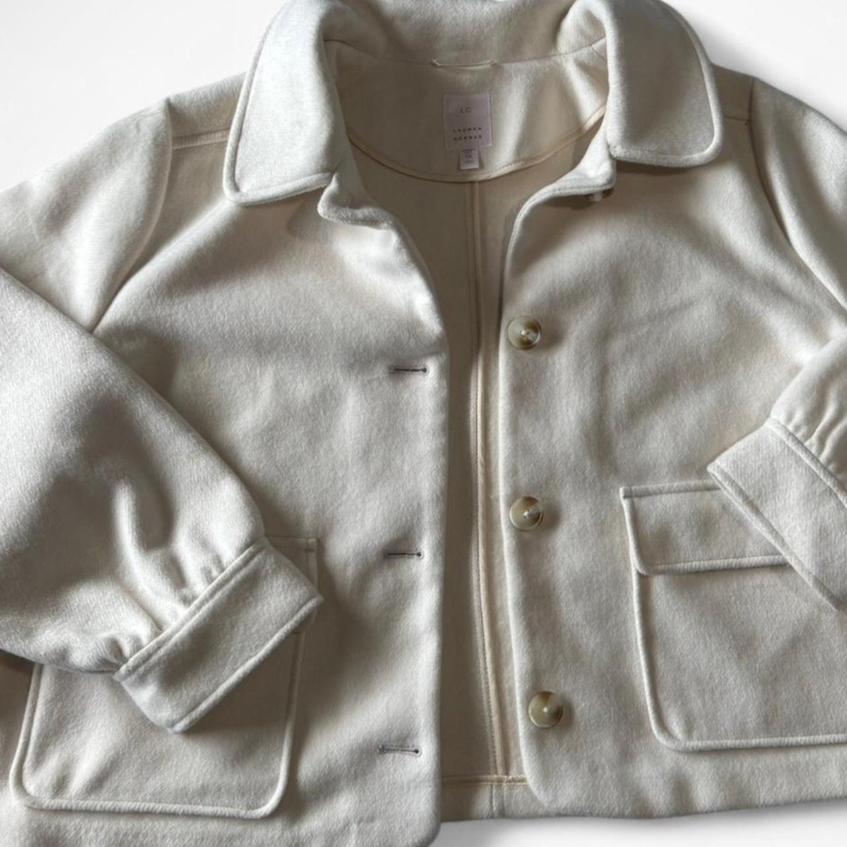 Women’s Ivory Wool-Blend Coat Plus Size 1X – Lauren Conrad - Gloss & Grit