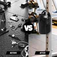 Magnetic Gym Water Bottle Bag – Black Crossbody Workout Shoulder Organizer