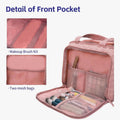 Pink Quilted Makeup Travel Organizer Bag - Gloss & Grit