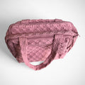 Pink Quilted Makeup Travel Organizer Bag - Gloss & Grit