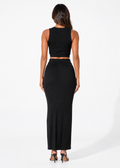 Mila Ribbed Maxi Skirt Set
