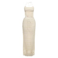 Ruched Halter Top and Maxi Skirt Set - Gloss & Grit