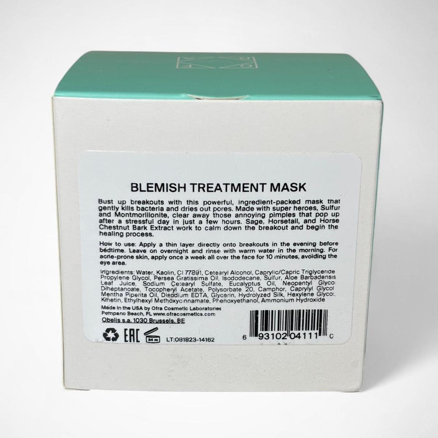 Ofra Blemish Treatment Mask Sulfur Overnight Acne Spot Treatment 2.2oz