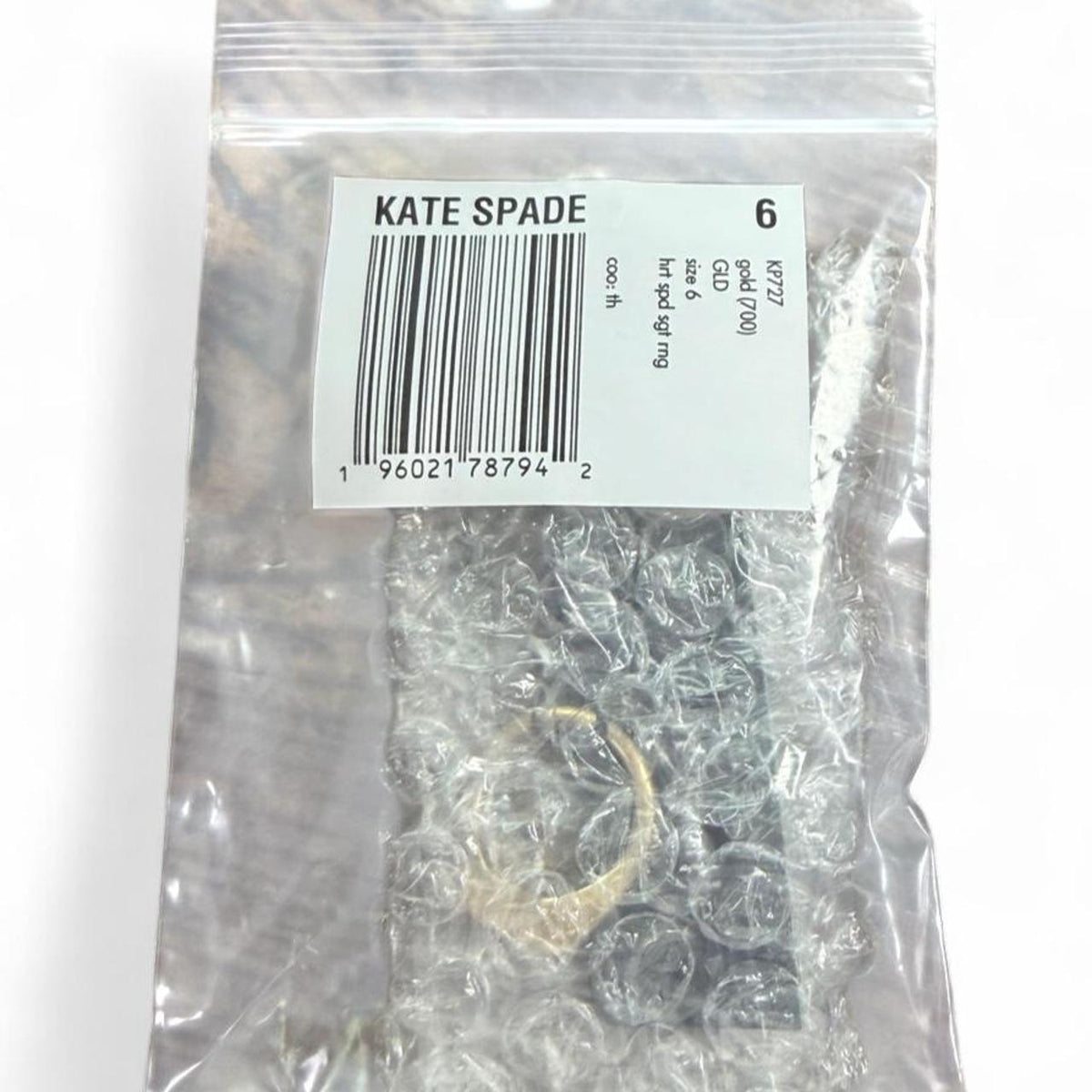 Kate Spade Heart & Spade Signet Ring in gold – product image 6