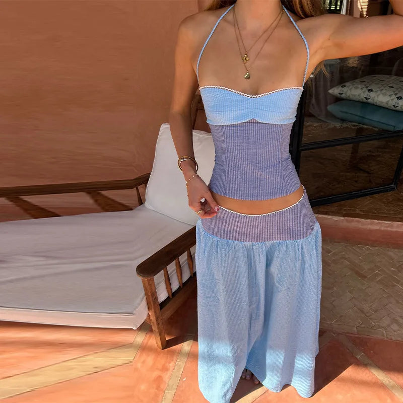 Mira Striped Two-Piece Set