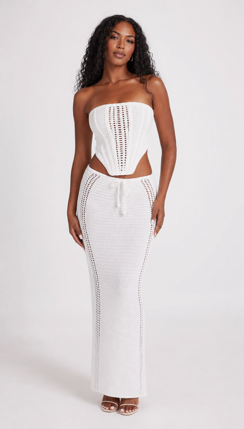 Salem Strapless Top & Maxi Skirt Set