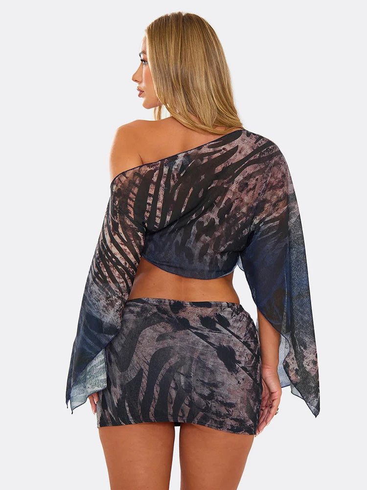 Sable Skirt & Crop Top Set
