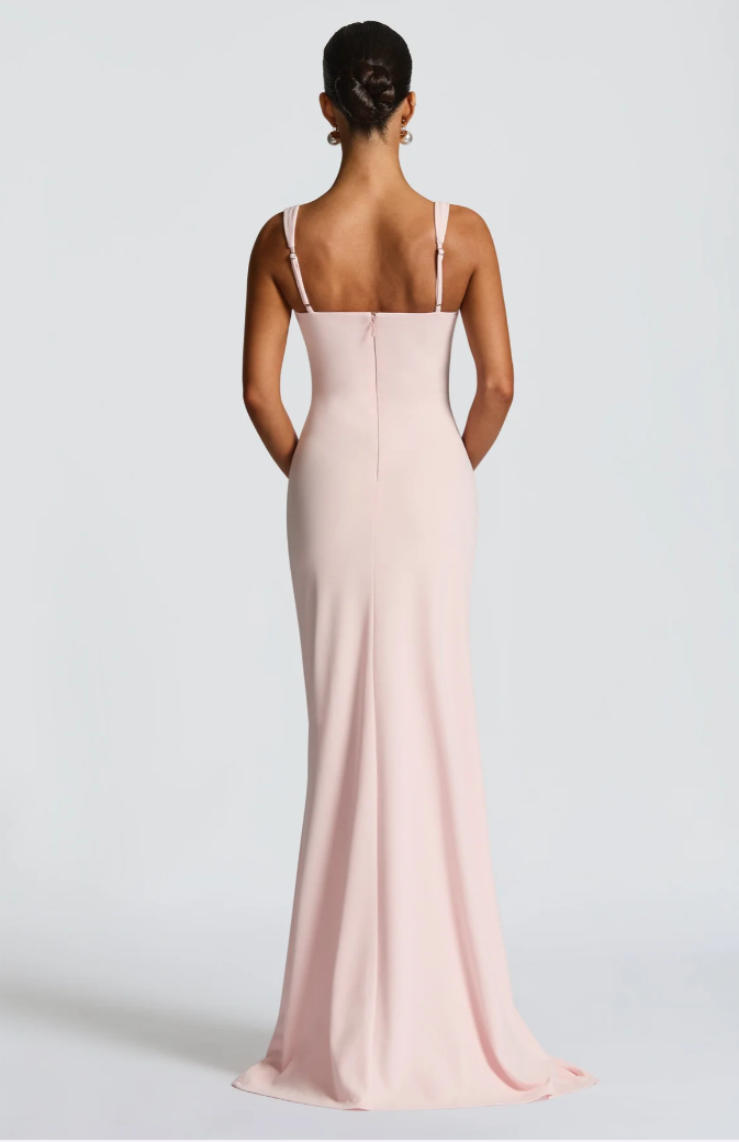 Square Neck High Slit Maxi Dress - Gloss & Grit
