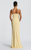 Square Neck High Slit Maxi Dress - Gloss & Grit