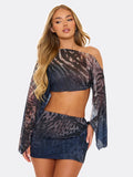 Sable Skirt & Crop Top Set