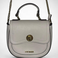 Steve Madden Women’s White Crossbody Bag – Gold Hardware