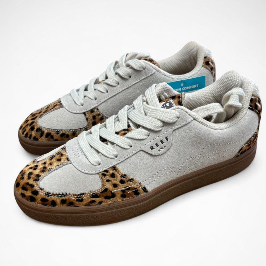 Women’s REEF Boardwalk Callie Cheetah Print Sneakers Comfortable Casual Shoes