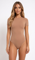 Seamless Short Sleeve Sculpting Bodysuit - Gloss & Grit