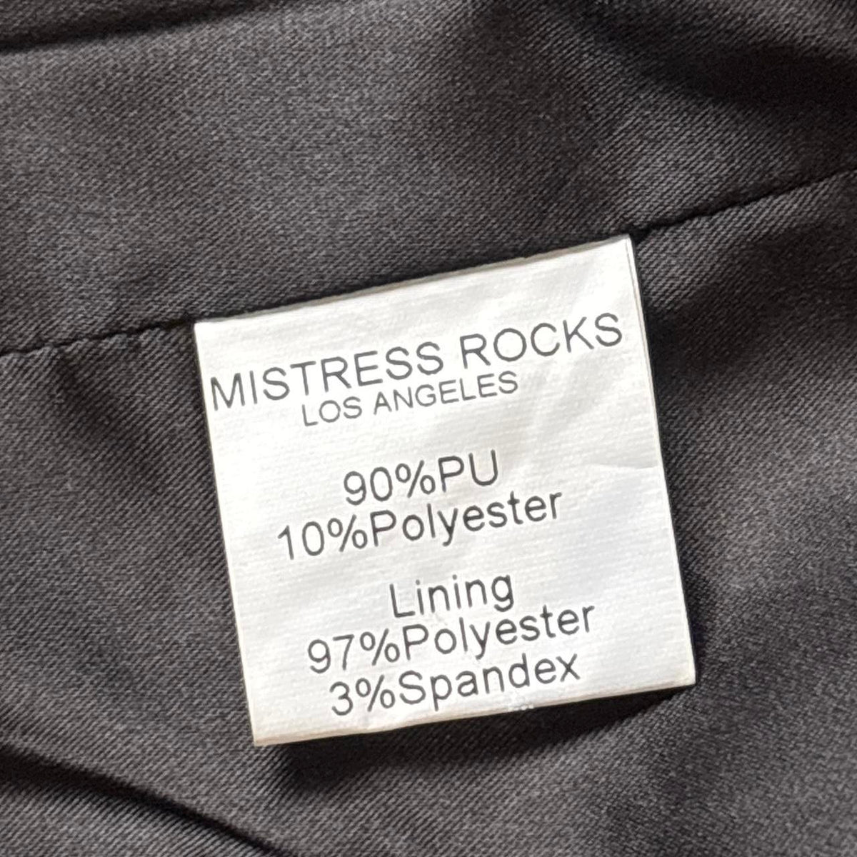 Women’s Small Black Faux Leather Moto Biker Jacket – Mistress Rocks “Drive” - Gloss & Grit