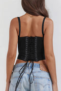 Amelie Lace Trim Corset Top