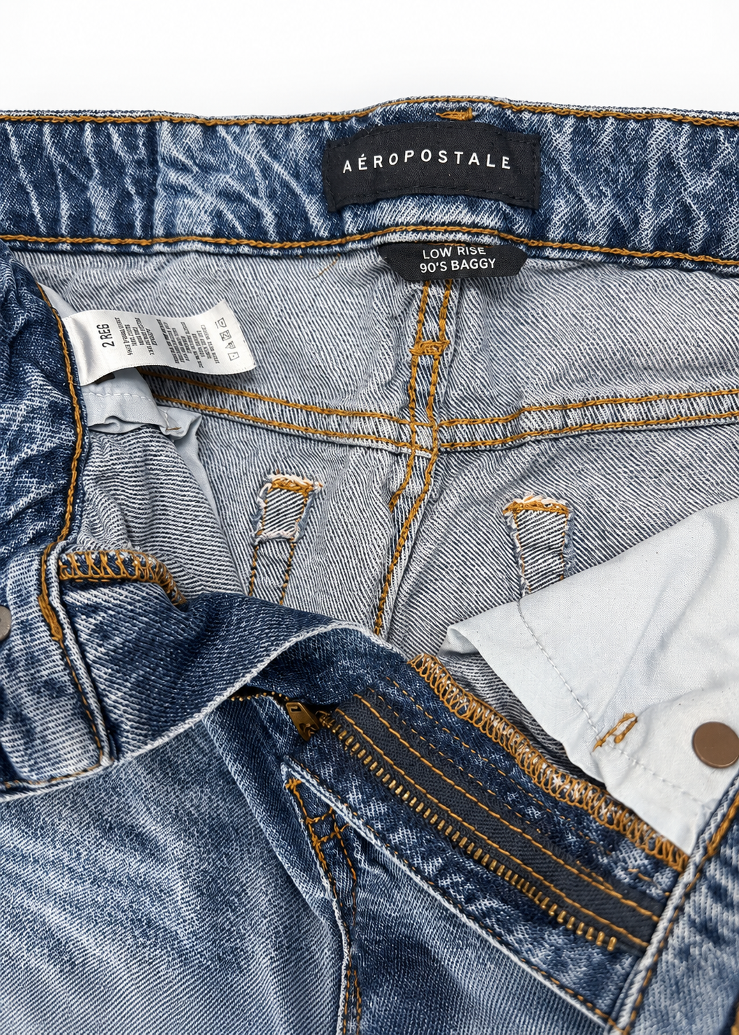 Aéropostale low rise 90s baggy jeans brand-label
