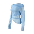 Aurelia blue mesh tie-side top supplier detail 2