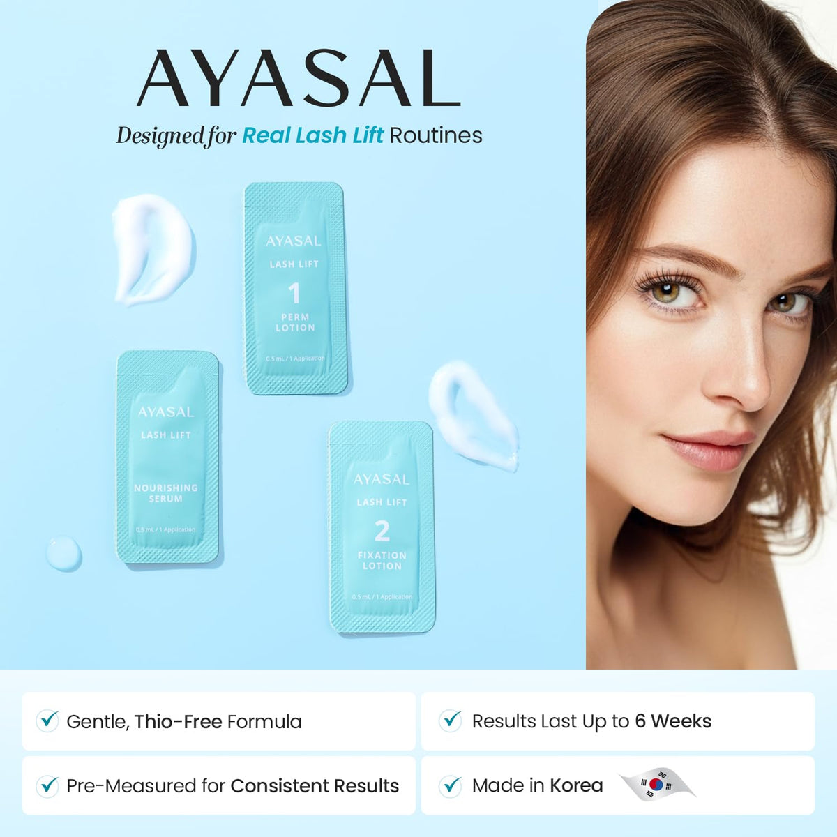 AYASAL Lash Lift Refill 3 Kit Bundle 15 Applications