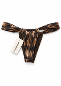Calzedonia Earth Shades bikini bottoms front on white studio background