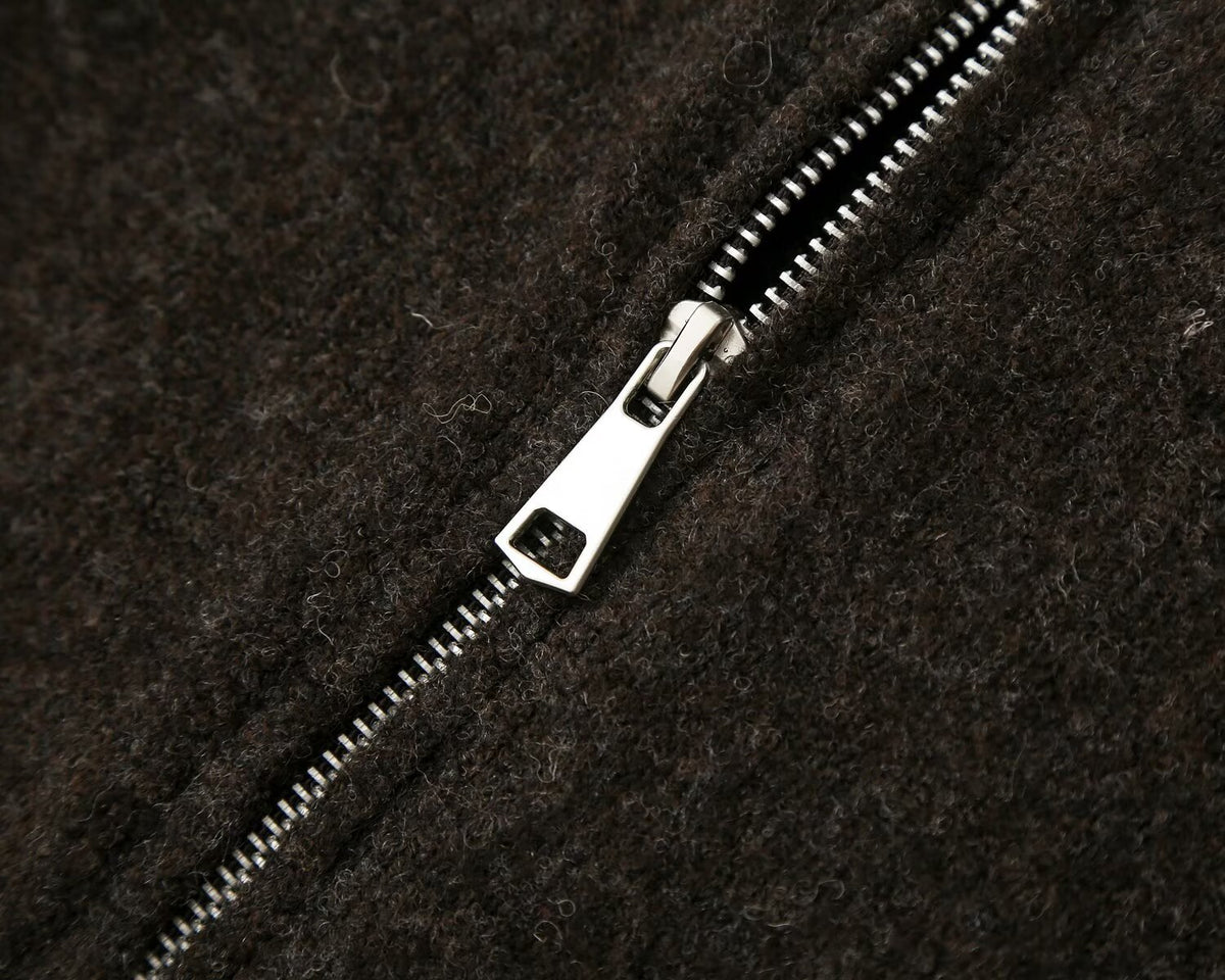 Cecily dark brown bow hooded cardigan, detail 4
