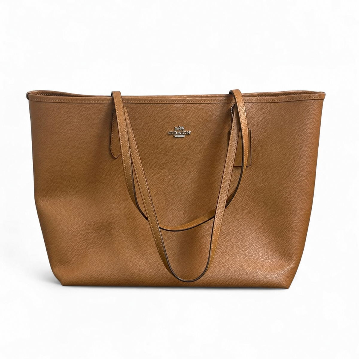 Coach Light Saddle City Tote CR111 front view