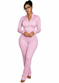 Sierra Fleece Zip-Up & Flare Pant Set – styled product view