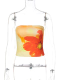Women's Floral Strapless Tube Top - Gloss & Grit