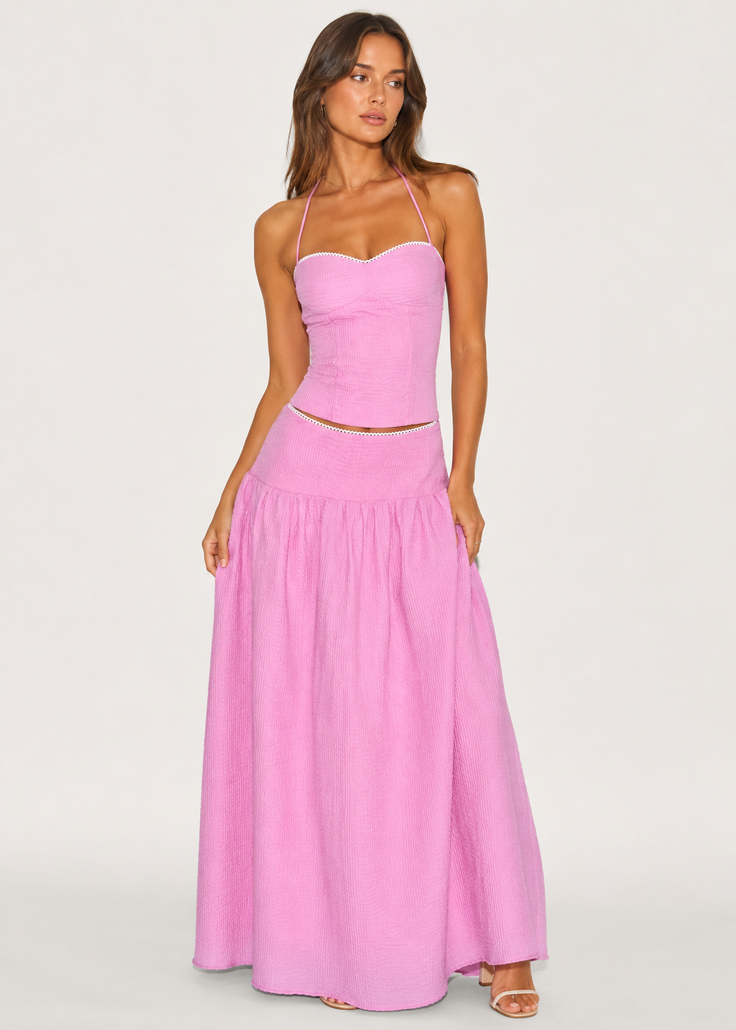 Mira Striped Two-Piece Set