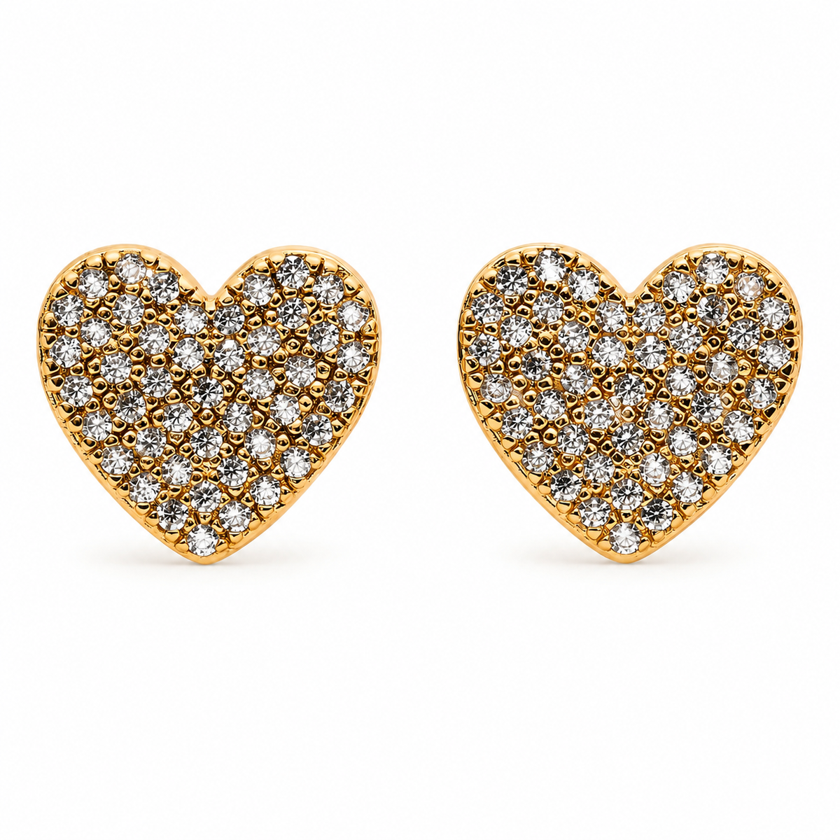 Kate Spade Yours Truly Pave Heart Stud Earrings