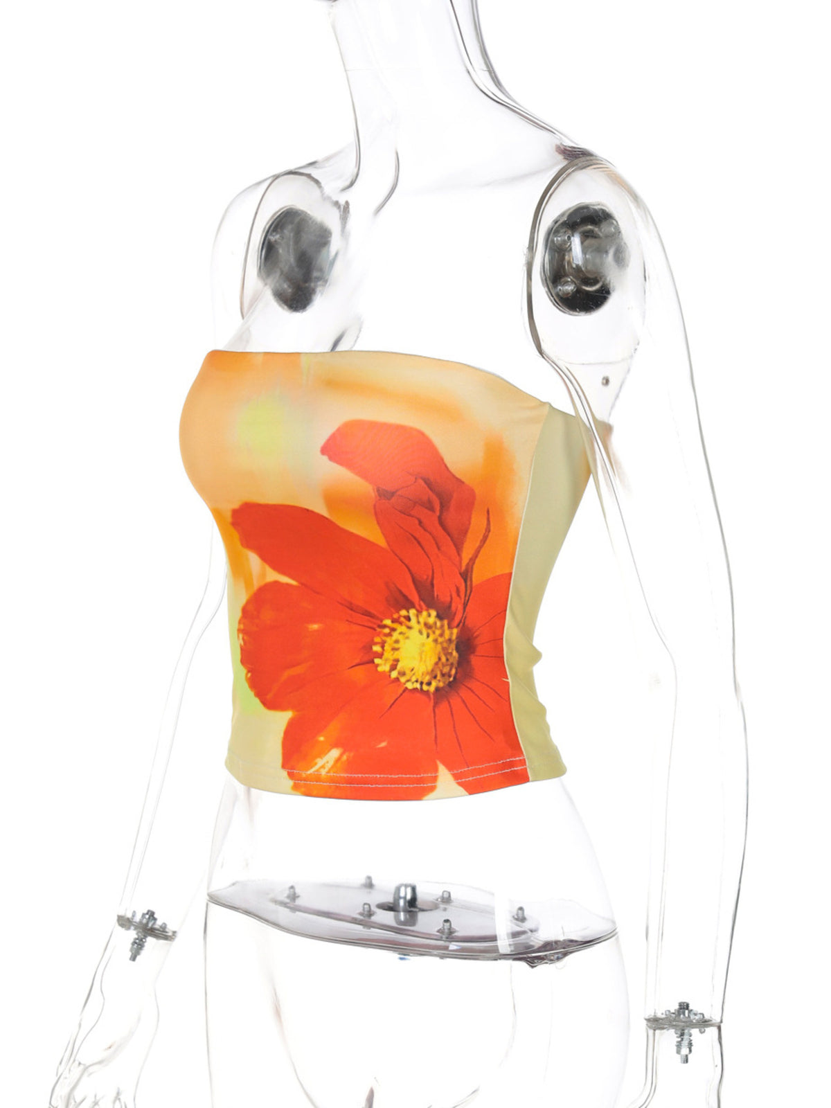 Women's Floral Strapless Tube Top - Gloss & Grit