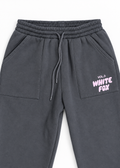 White Fox Vol.3 pink logo and drawstring detail