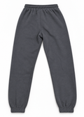White Fox Vol.3 charcoal joggers studio back flat lay