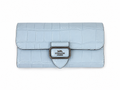 Coach Nina Croc-Embossed Tote & Wallet Set in Cornflower Blue – product image 1