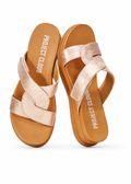 Project Cloud Nina Rose Gold Sandals