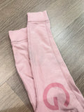 Gilly Hicks pink cropped graphic sweatshirt, right sleeve showing slight discoloration