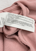 Gilly Hicks pink cropped sweatshirt, fabric label close-up