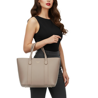Women’s Polished & Practical Structured Tote – Faux Leather, Week‑to‑Weekend